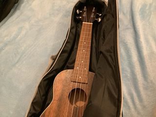 Ukelele de madera oscura