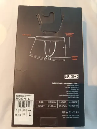 Pack 3 Calzoncillos Boxer Munich