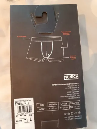 Pack 3 Calzoncillos Boxer Munich