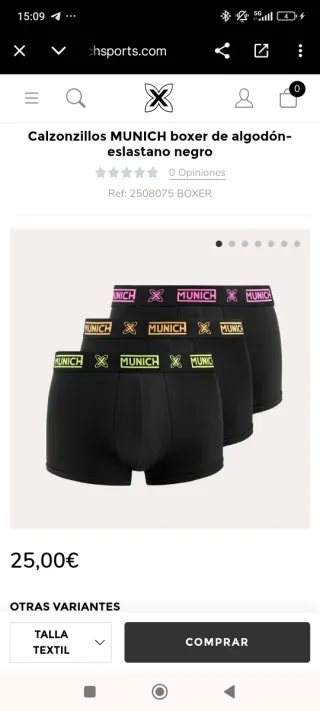 Pack 3 Calzoncillos Boxer Munich