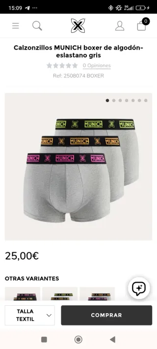 Pack 3 Calzoncillos Boxer Munich