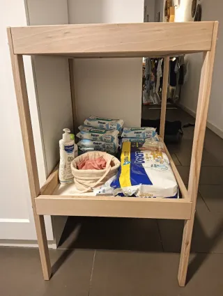 Cambiador de bebé madera