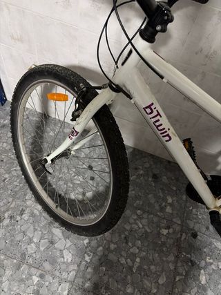 Bicicleta Mujer Rockrider Blanca