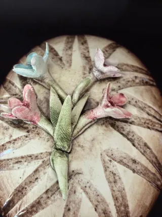 Juego 2 Joyeros Capodimonte Flores