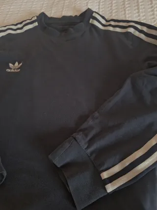 Camiseta Adidas Originals Manga Larga Azul