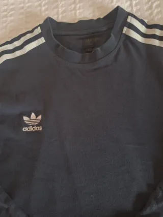 Camiseta Adidas Originals Manga Larga Azul