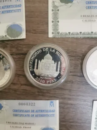 Monedas Plata 2000 ptas Patrimonio de la humanidad
