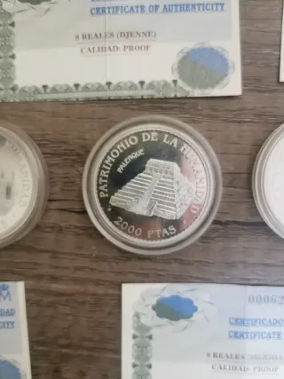 Monedas Plata 2000 ptas Patrimonio de la humanidad