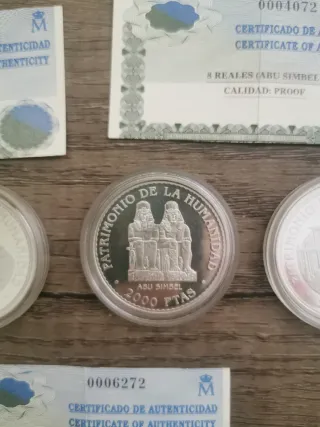 Monedas Plata 2000 ptas Patrimonio de la humanidad