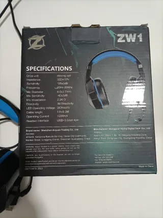 Cascos Gaming Ozeino ZW1
