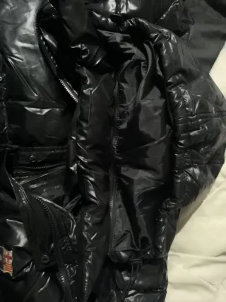 Chaqueta FC Barcelona Negra Brillante