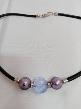 Collana Vetro Murano Blu e Viola