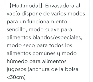 Envasadora al vacío Vihoom