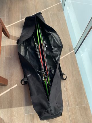 Esquís Elan Jett 110cm con fijaciones y bastones