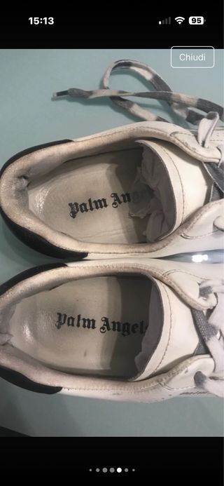 Sneakers Palm Angels bianche pelle 39