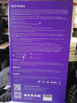 Barra de sonido Dolby Atmos Bluetooth HDMI