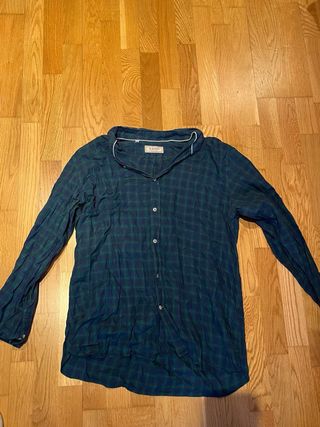 Camisa El Ganso XL Tartán Azul/Verde