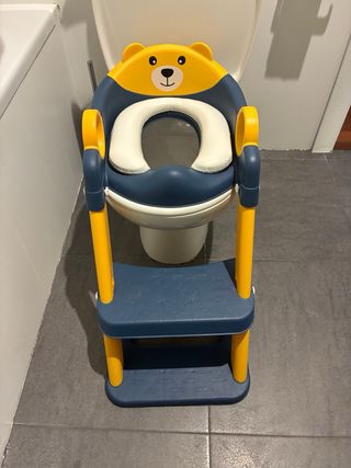 Orinal Escalera Plegable Baño Infantil Oso