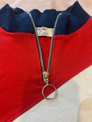Jersey Bershka vintage color block