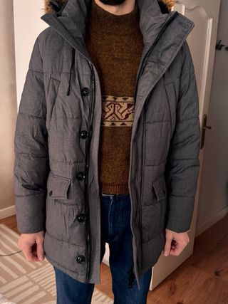Parka Gris Hombre MangoMan