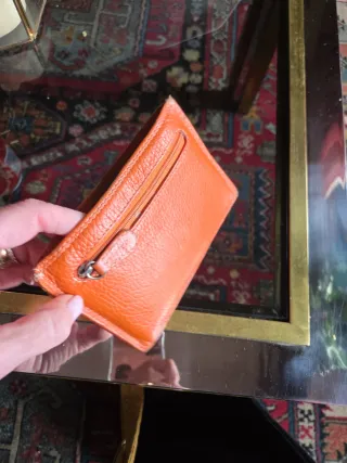 Cartera de piel multicolor estilo Hermes