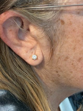 Pendientes Oro 18k Diamantes Naturales 0.99 Ct