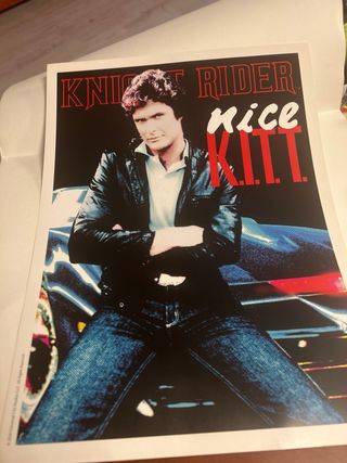Póster Coche Fantástico Knight Rider