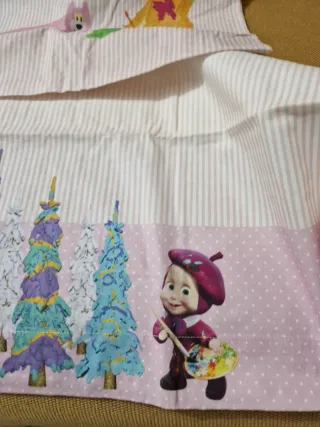 Lenzuolo singolo Masha e Orso