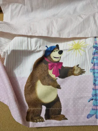 Lenzuolo singolo Masha e Orso