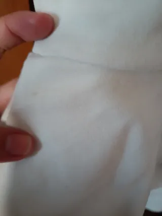 Vestido palabra honor Pimkie blanco peplum vintage