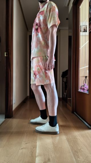 Conjunto Corto Flores Verano Hombre