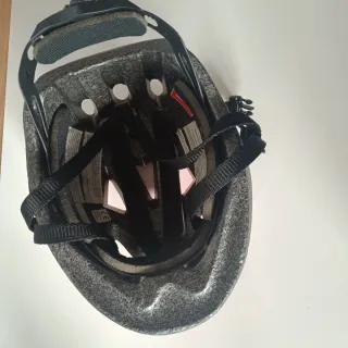 Casco Bicicleta Niña Rosa y Blanco