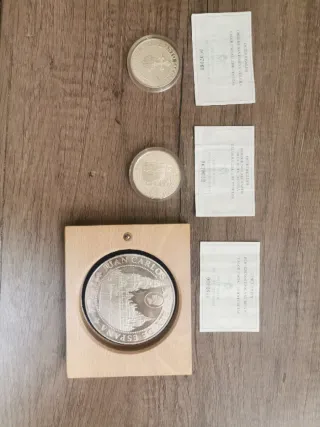 Monedas Plata 10000 y 2000 Pesetas
