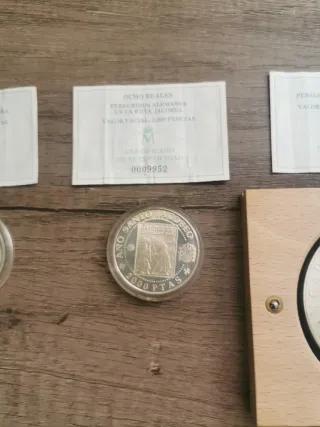 Monedas Plata 10000 y 2000 Pesetas