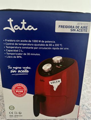 Freidora de Aire Jata 2L Nueva Sin Usar