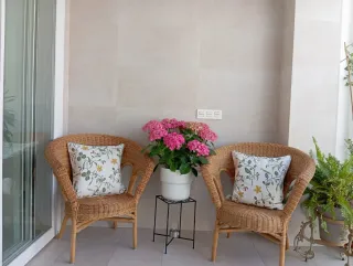 Conjunto 2 sillones de mimbre