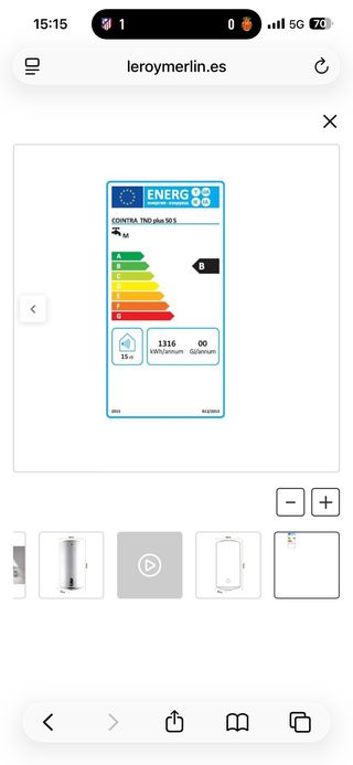 Termo eléctrico Cointra TND Plus 50L