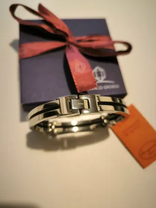 Bracciale Uomo acciaio Morgana Collection Argento