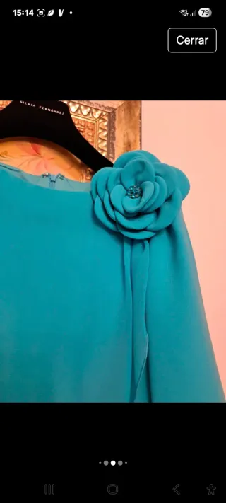 Vestido fiesta Silvia Fernández Talla 46.Del 2025