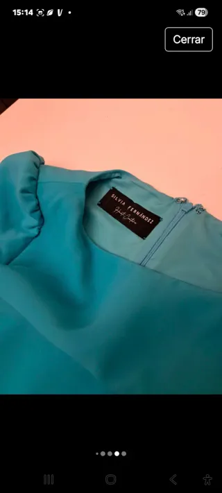 Vestido fiesta Silvia Fernández Talla 46.Del 2025