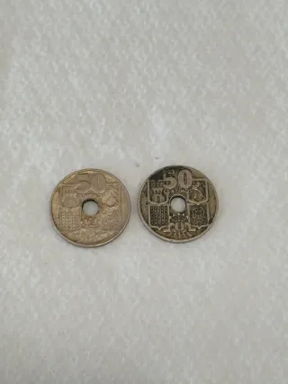 Moneda 50 céntimos España 194