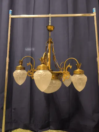 Lámpara art nouveau vintage