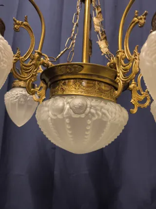 Lámpara art nouveau vintage