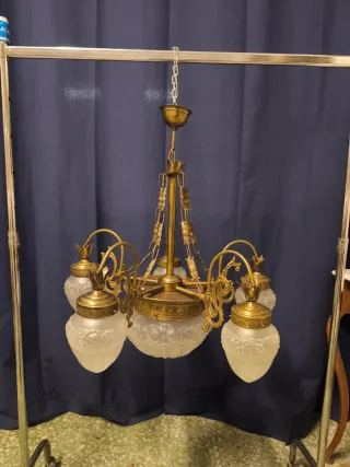 Lámpara art nouveau vintage