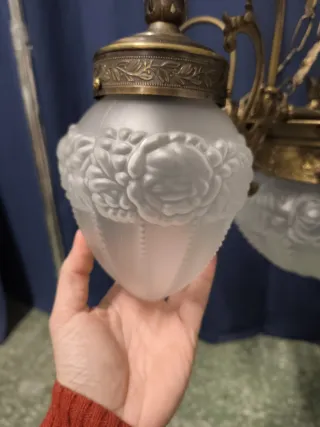 Lámpara art nouveau vintage