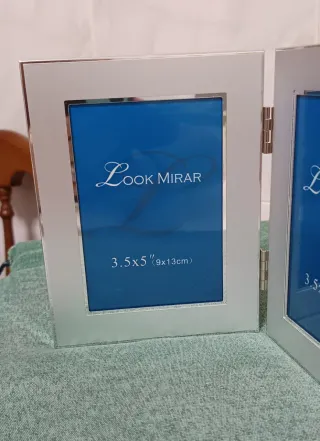 Marco Doble Fotos Look Mirar 9x13cm
