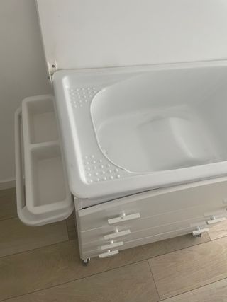 Cómoda bañera Micuna Luxe blanca 4 cajones