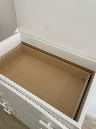 Cómoda bañera Micuna Luxe blanca 4 cajones