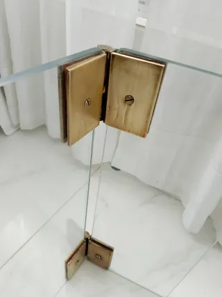 Mampara de cristal para chimenea