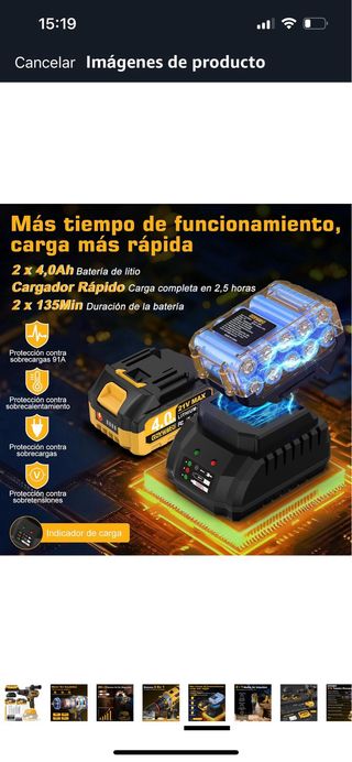 Taladro Percutor GOYWATO 21V Brushless